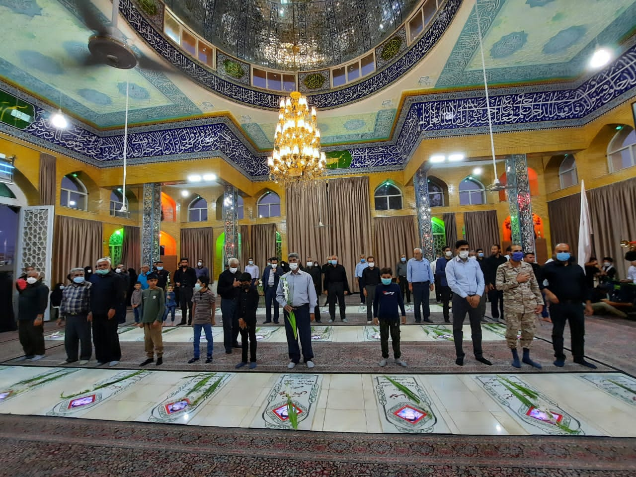 قبور مطهر شهدای هرمزآباد گلباران شد